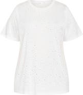 City Chic Blinged Up Embellished T-Shirt