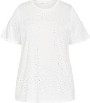 City Chic Blinged Up Embellished T-Shirt