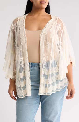 Forgotten Grace Lace High/Low Wrap