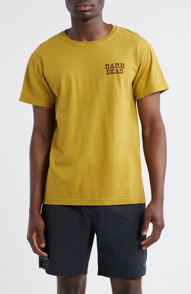DARK SEAS A Little Different Logo Graphic T-Shirt, Main, color, Dried Tobacco