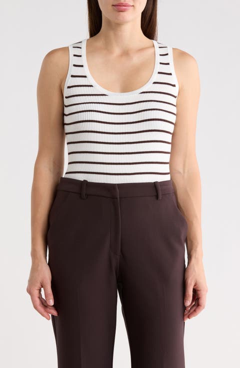 Stripe Scoop Neck Tank