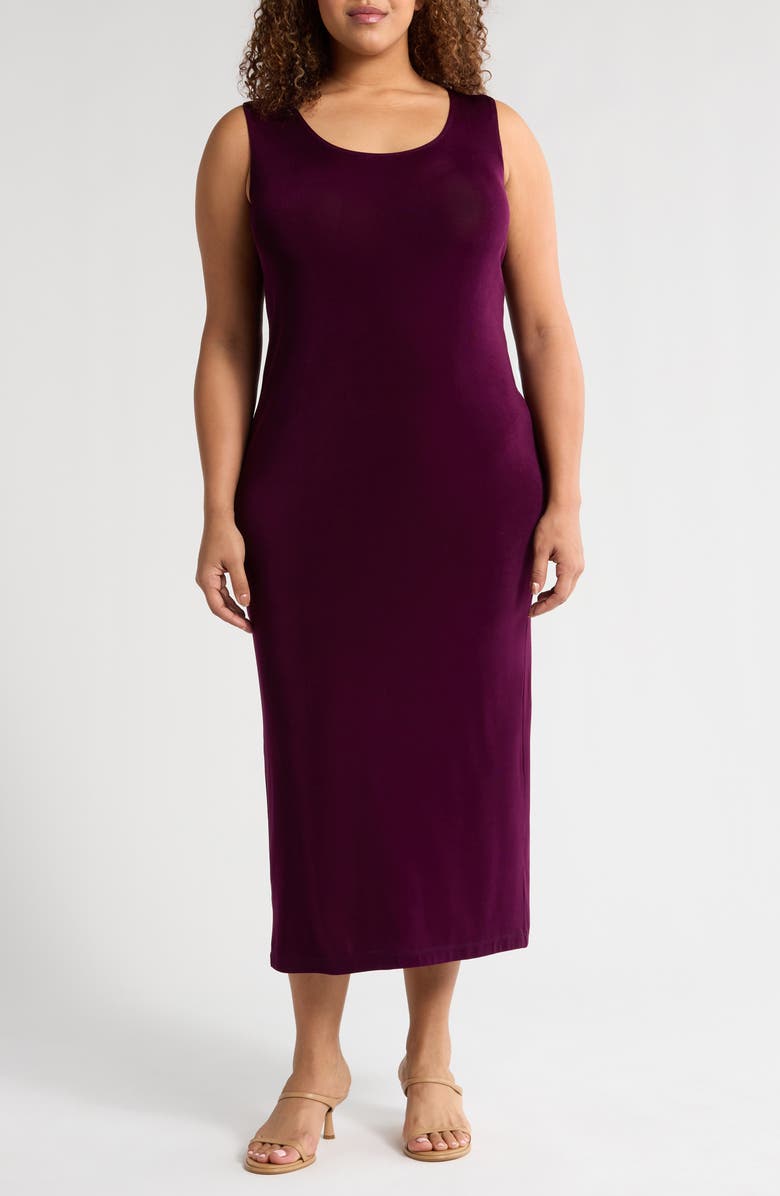 Vikki Vi Sleeveless Stretch Knit Maxi Tank Dress, Main, color, 