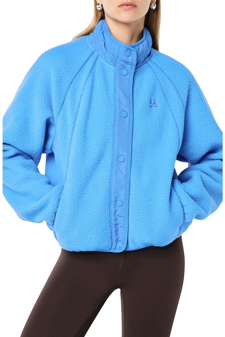 Venture Faux Shearling Jacket, Main, color, MARINA