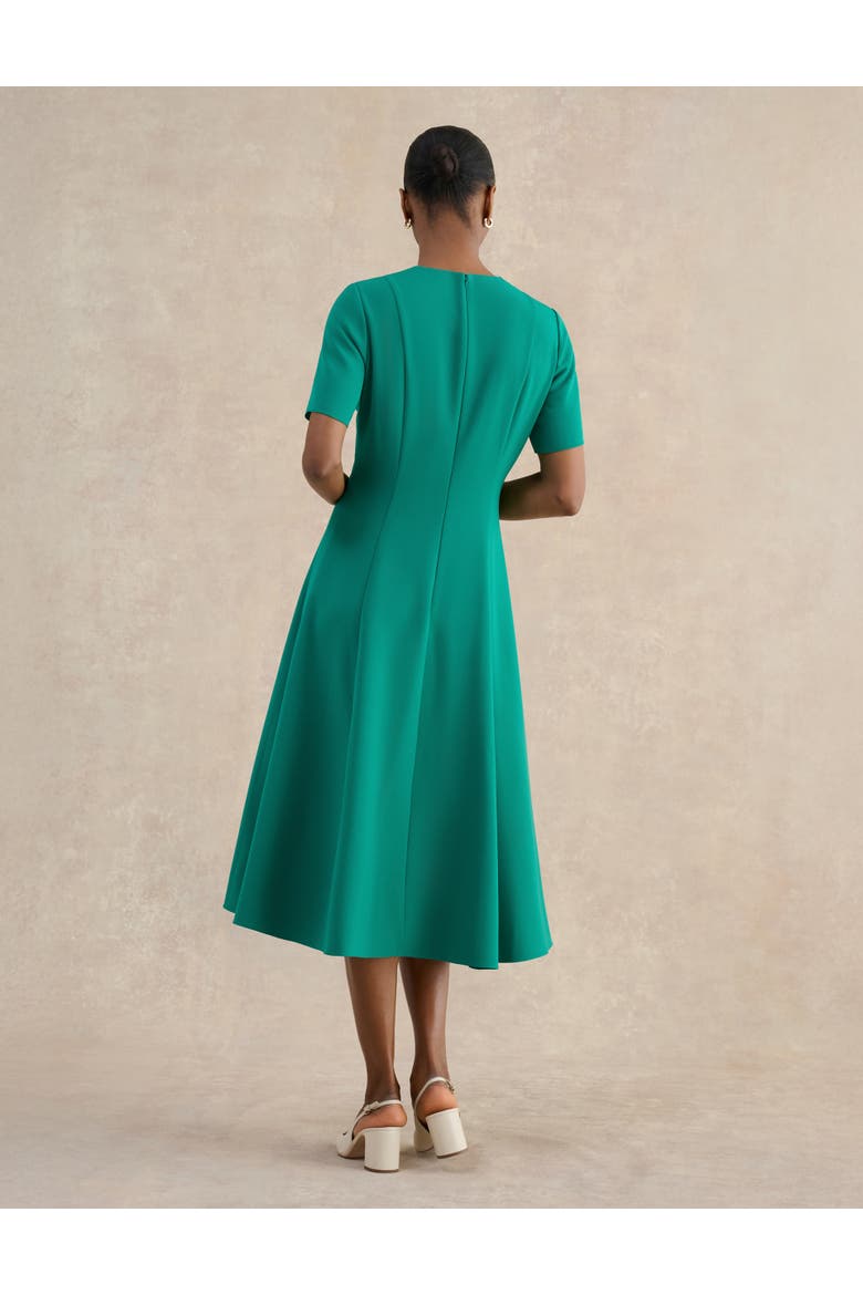 Ariela Twist Detail Midi Dress, Alternate, color, Meadowgreen