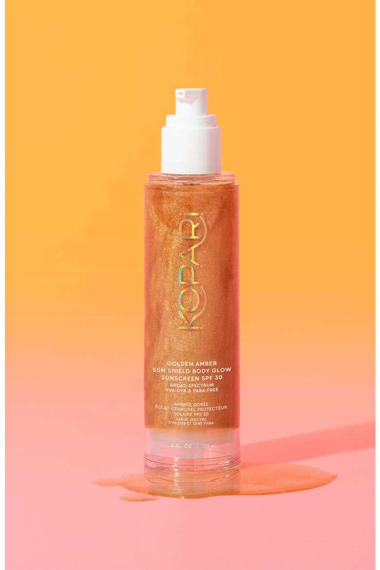 Golden Amber Sun Shield Body Glow Sunscreen SPF 30, Alternate, color, NO COLOR