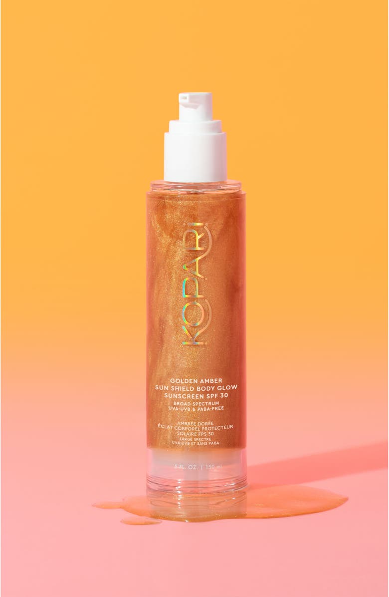 Kopari Golden Amber Sun Shield Body Glow Sunscreen SPF 30, Alternate, color, 
