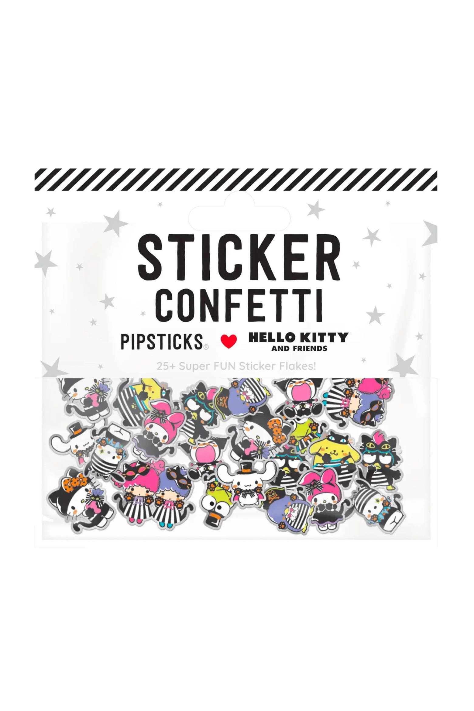 Hello Litty Core PIPSTICKS x Sanrio Pack of 25 Hello Kitty® & Friends Confetti Stickers ...
