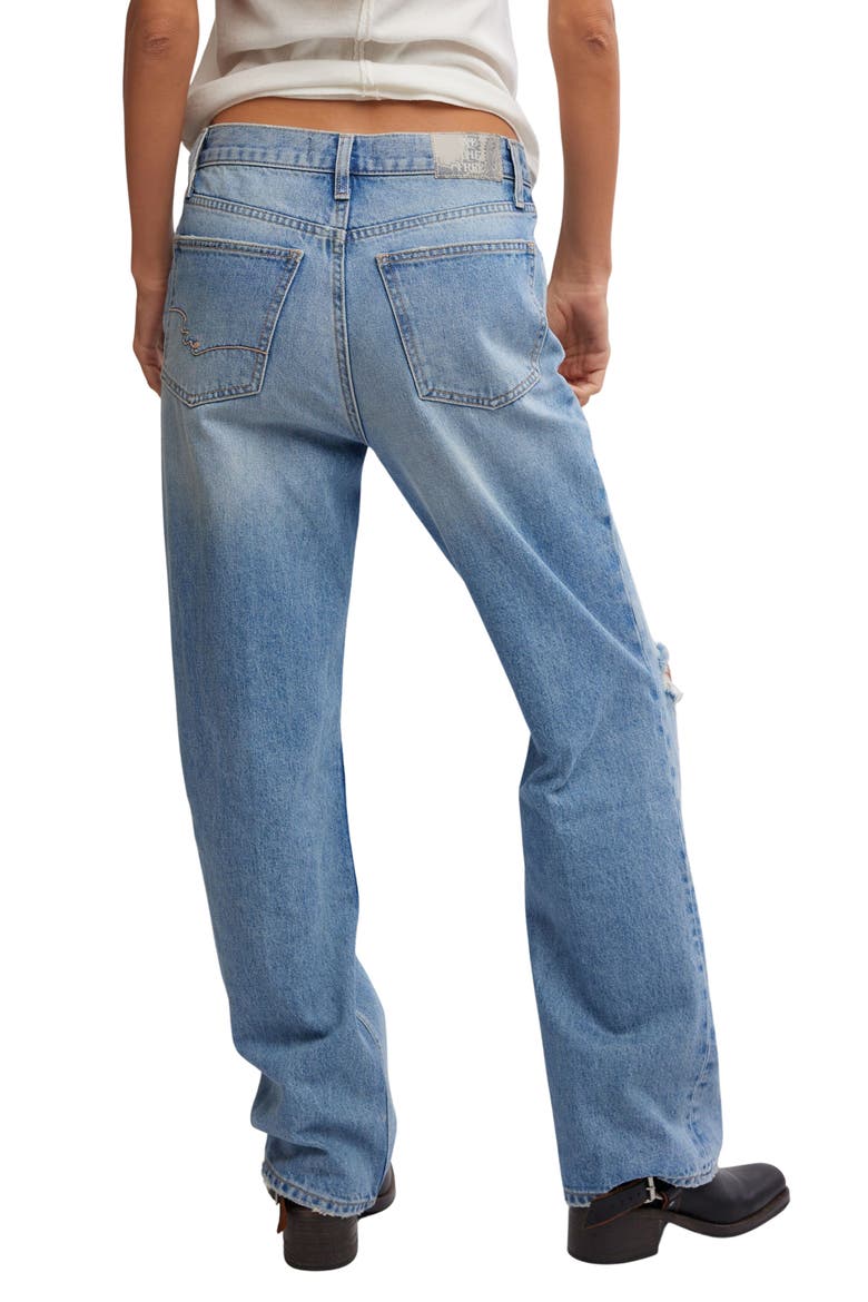 Holly Ripped Bootcut Jeans, Alternate, color, CAMBRIDGE