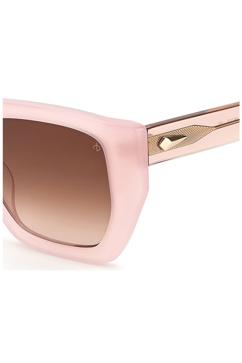 54mm Rectangular Sunglasses, Alternate, color, PINK / BROWN GRADIENT