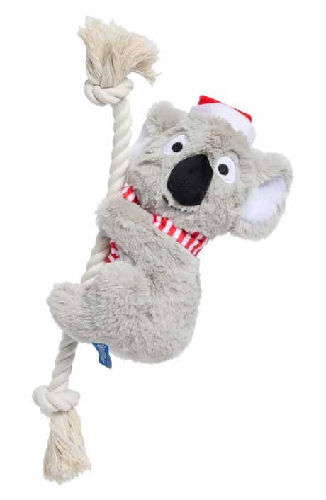 Holiday Koala Rope Plush Squeaker Pet Toy