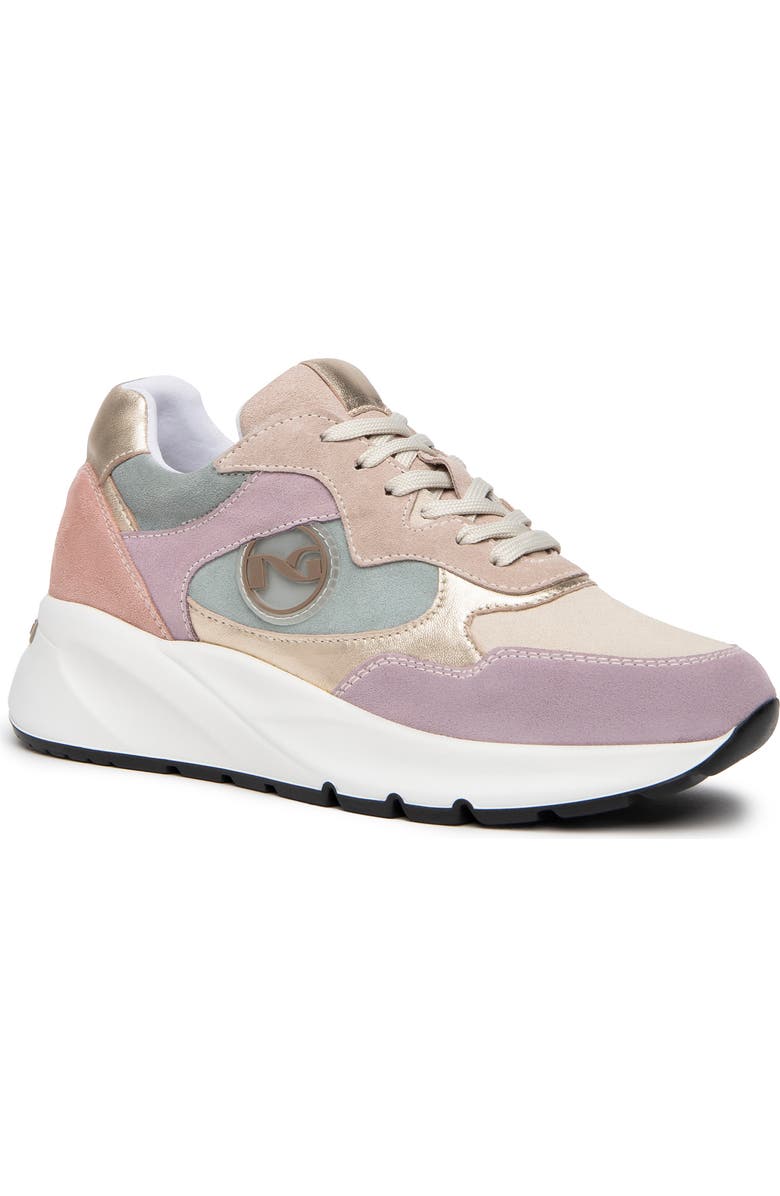 NeroGiardini Colorblock Sneaker, Main, color, Pastel Multi