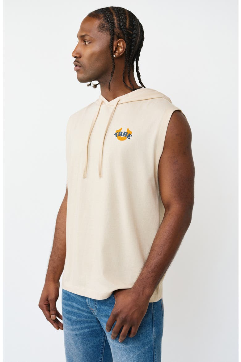 Buddha Circcular Hooded Tank, Alternate, color, FOG