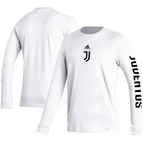 Men's adidas White Juventus Team Crest Long Sleeve T-Shirt