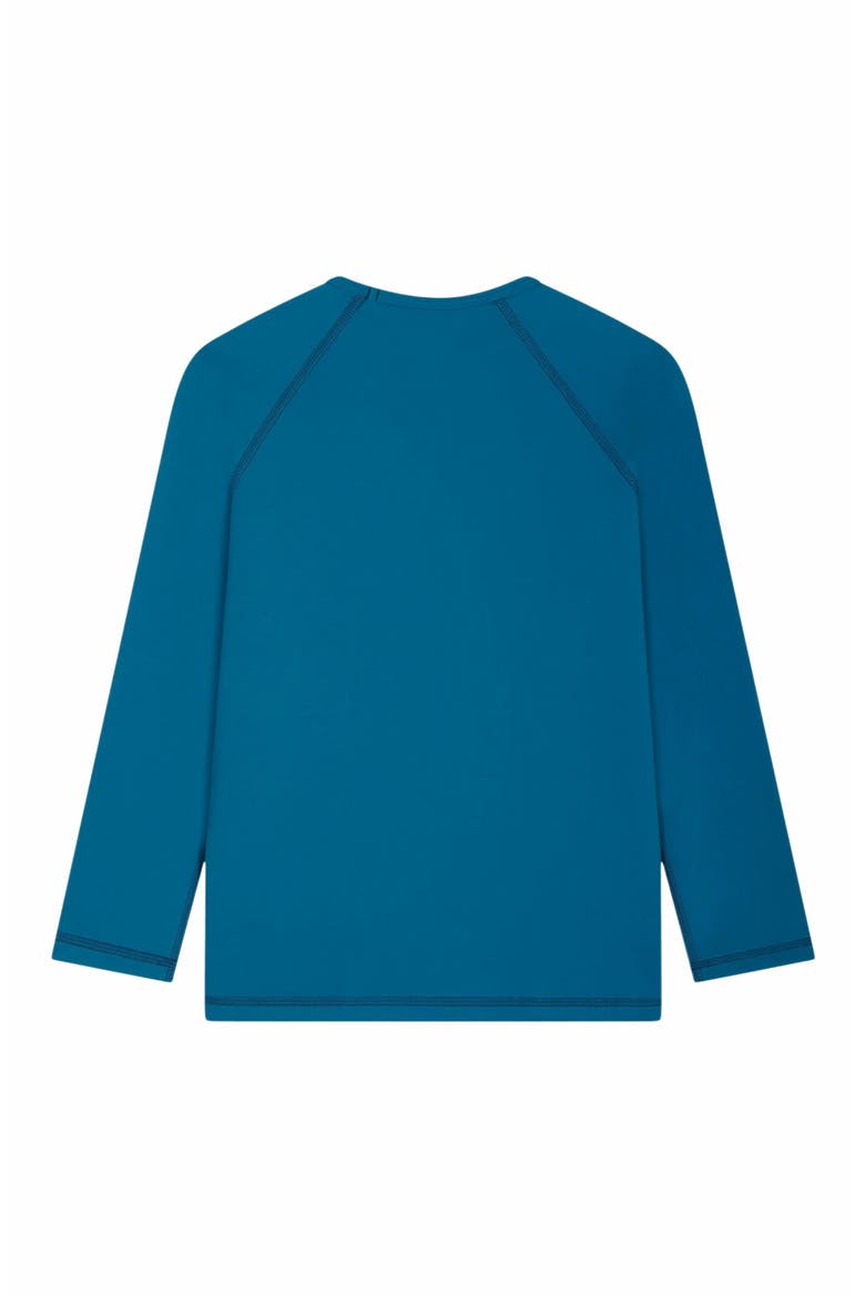Kids' Solid Long Sleeve Rashguard, Alternate, color, PAON