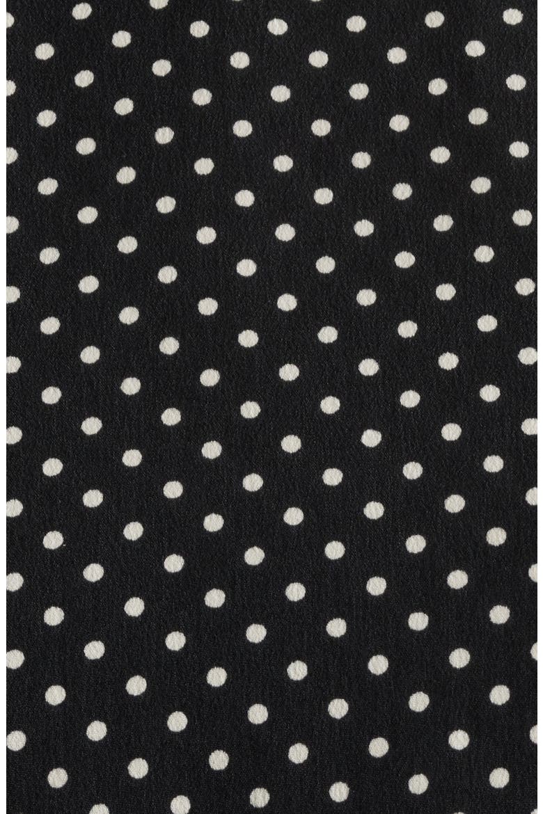 Polka Dot Short Sleeve Top, Alternate, color, ANNE BLACK / ANNE WHITE