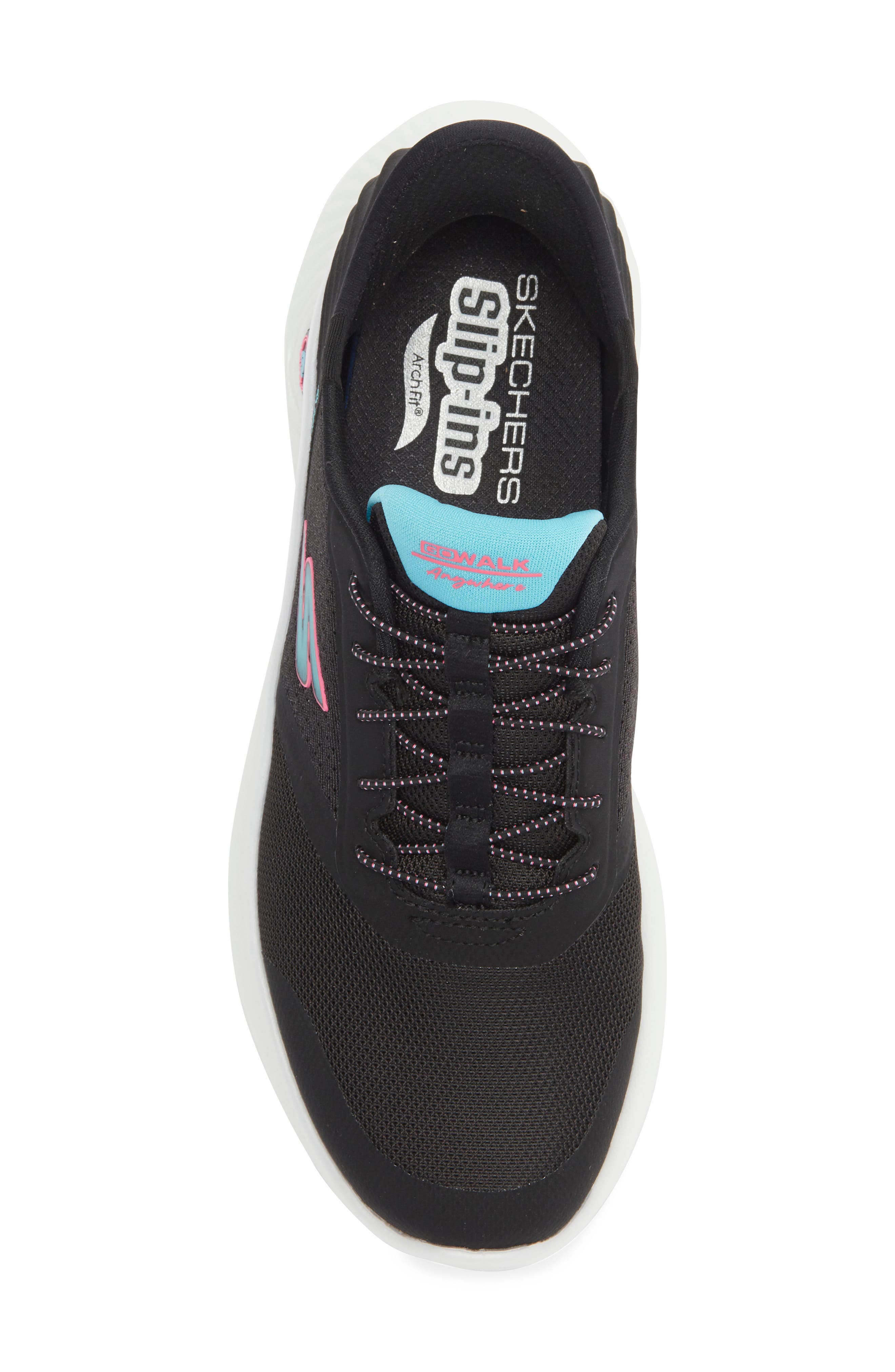 SKECHERS Slip-Ins Go Walk Anywhere Sneaker, Alternate, color, Black Multi