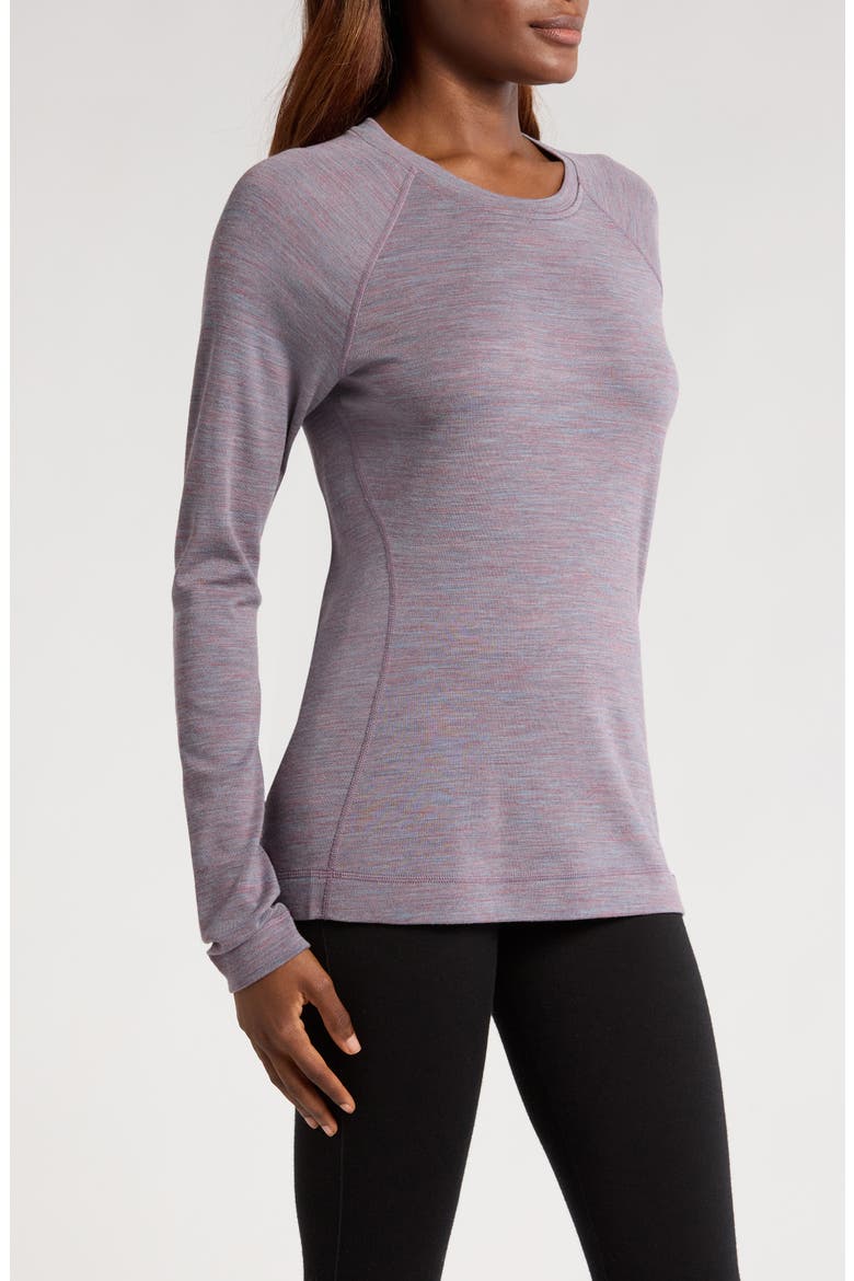 Merino 250 Base Layer Crew Top, Alternate, color, CHALK VIOLET HEATHER