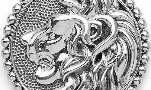 Lagos Anthem Lion Pendant In Metallic