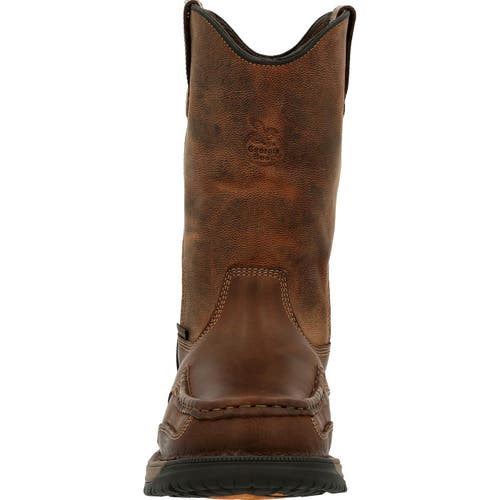Georgia Boot Waterproof 360 Waterproof Pull On Work Boot In Brown