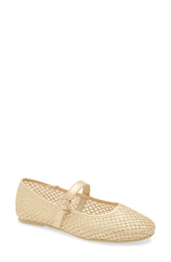Tahari Open Weave Mary Jane Flat