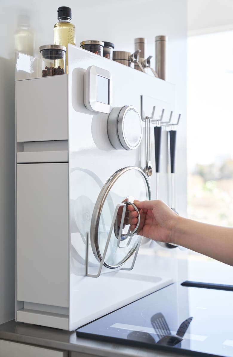 Yamazaki Concealable Two-Tier Spice Rack, Alternate, color, White