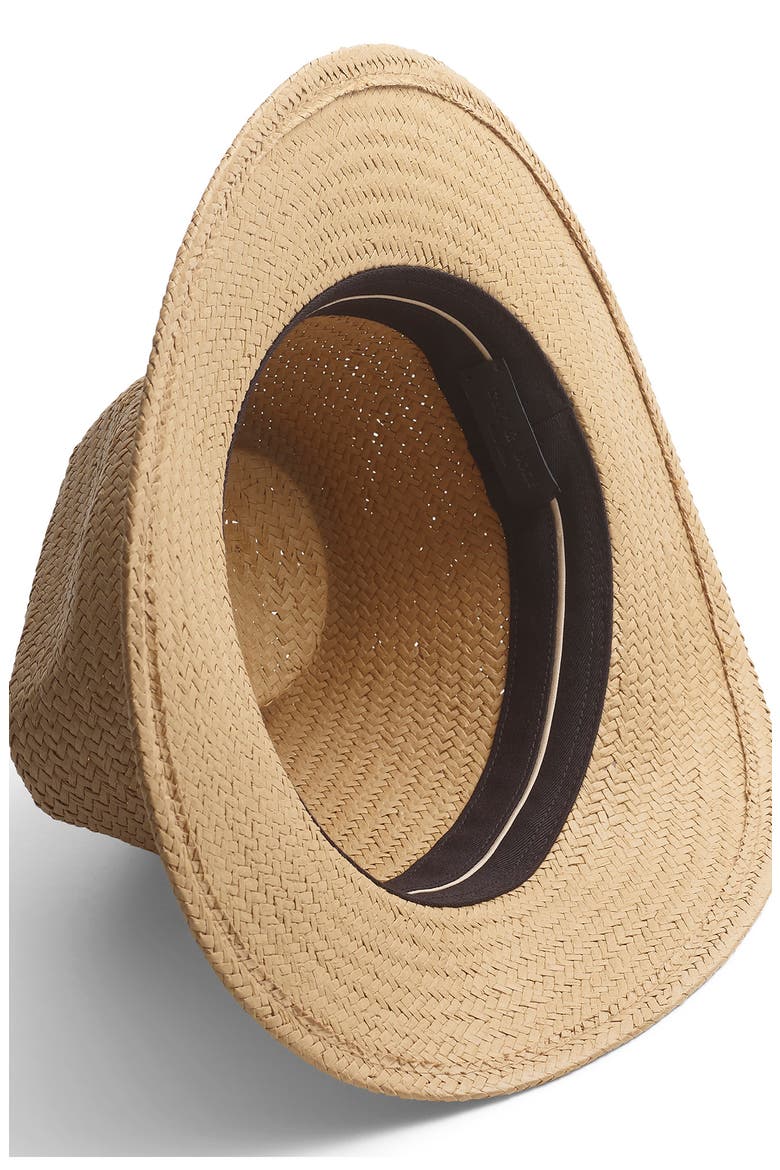Packable Straw Fedora, Alternate, color, LIGHT BROWN