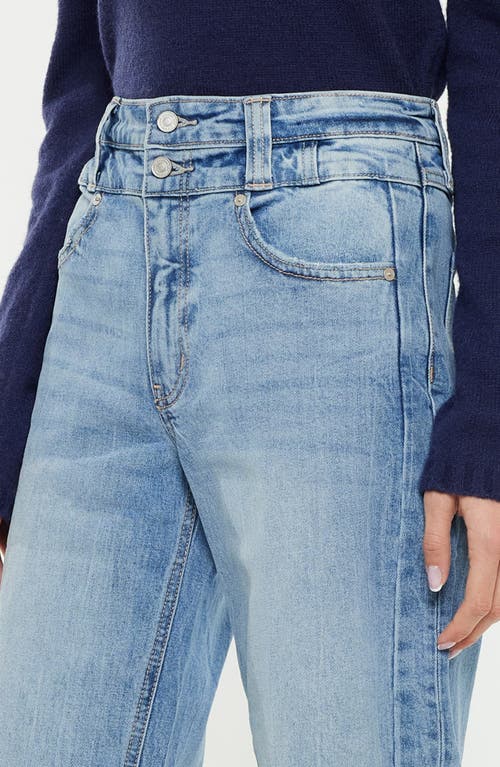 Kancan Gretchen Ultra High Rise Wide Leg Jeans In Blue