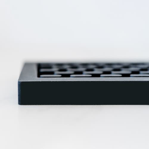 A Bar Above Black Silicone Bar Mat, 3.25x18" In Black