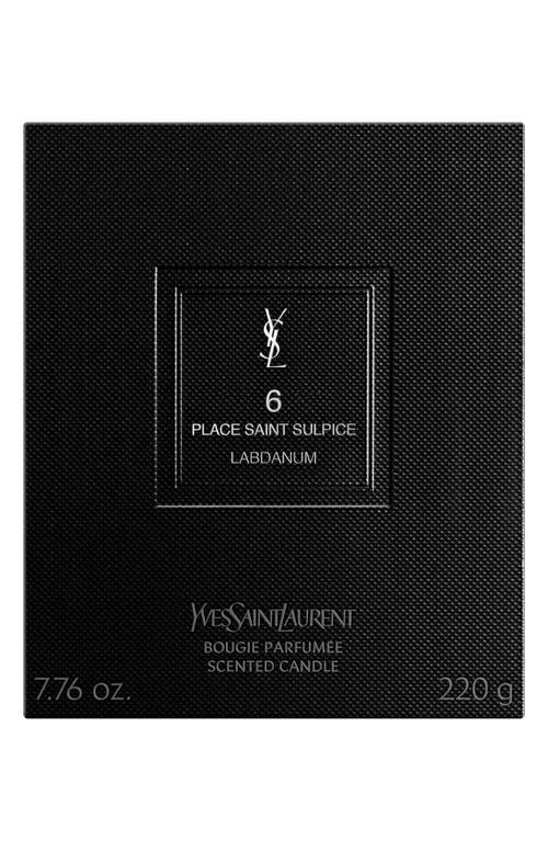 Saint Laurent Yves  6 Place Saint Sulpice Candle In Black