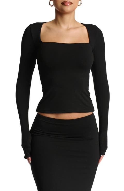 Square Neck Crop Top