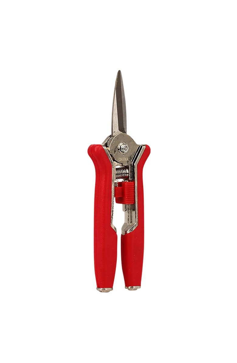 D&D Garden 6 Inch Floral Shears Sharp Blades, Comfort Grips, Trimming Tool, Plants, Alternate, color, Red