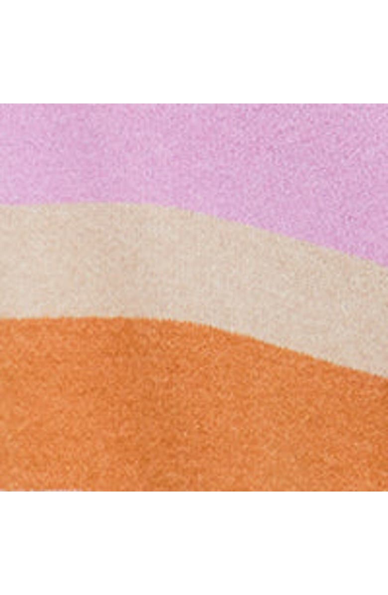 Raffya Blondie Long Line Rugby Stripe Cardigan, Alternate, color, Multi