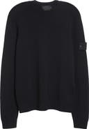 Stone Island Compass Patch Cashmere Crewneck Sweater