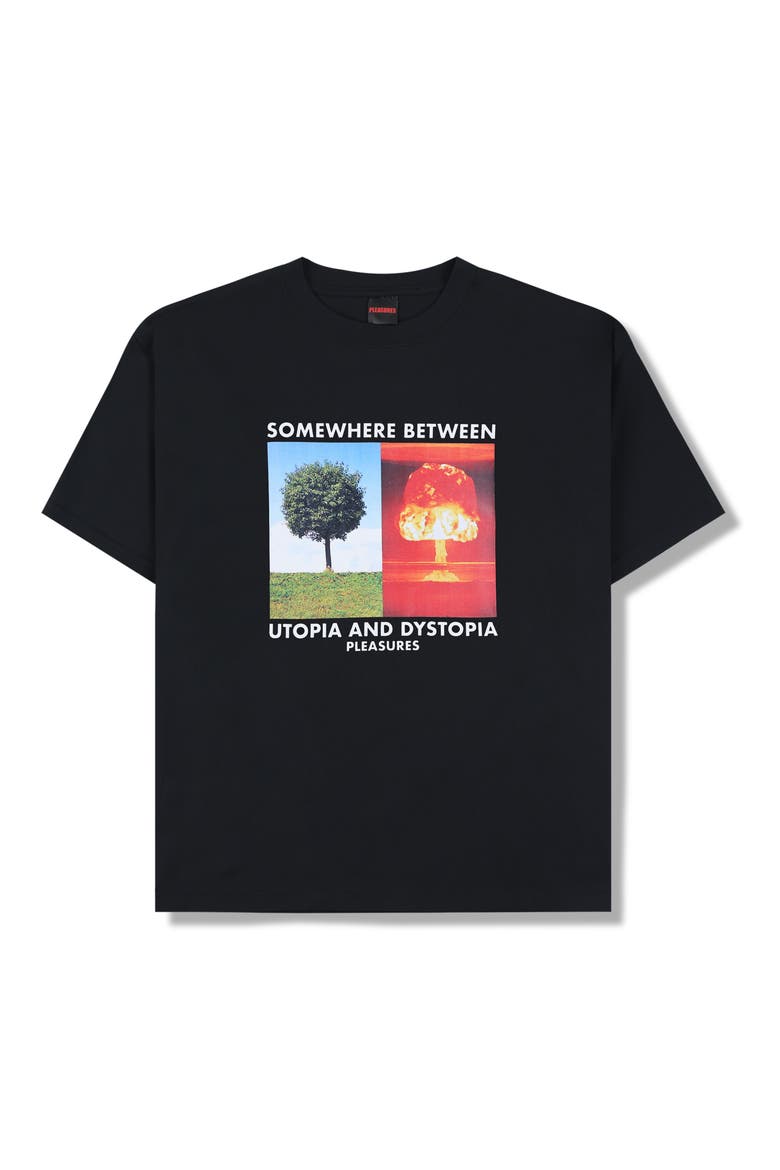 Somewhere Graphic T-Shirt, Main, color, BLACK