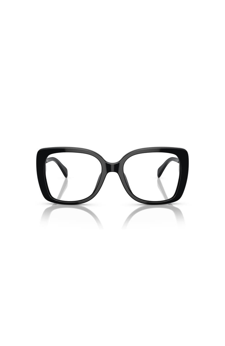 Michael Kors 53mm Square optical glasses, Alternate, color, Black