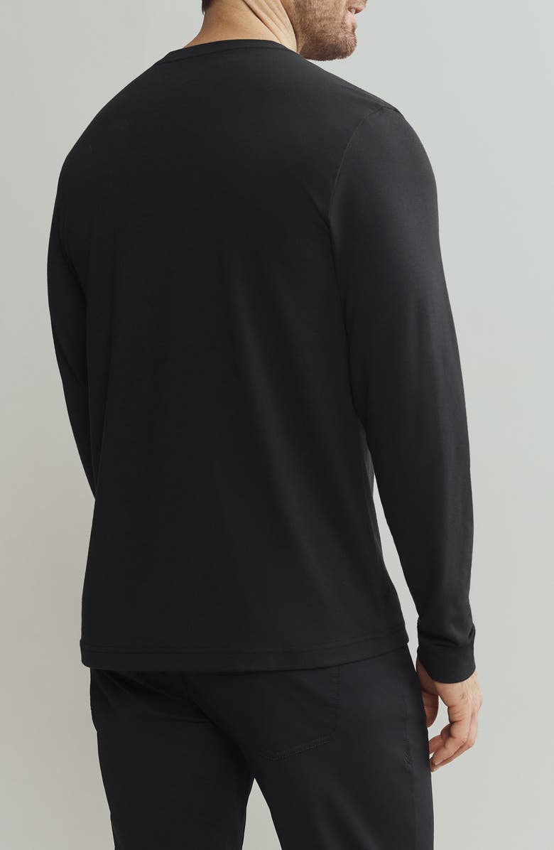 Rhone Origin Long Sleeve Crewneck T-Shirt, Alternate, color, Black