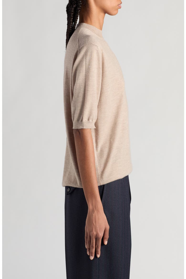 Lightweight Fine Cashmere Crewneck Sweater, Alternate, color, RIVERBED