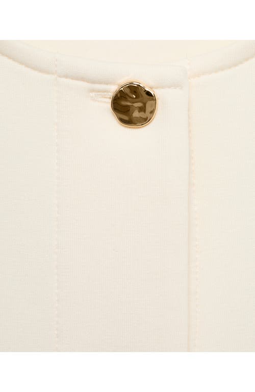 Mango Cotton Blend Crop Utility Jacket In Multi