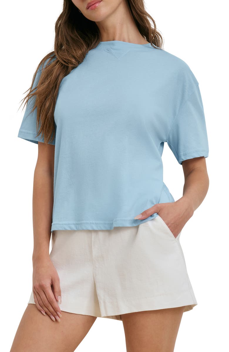 Favorite Daughter The Everyday Organic Cotton T-Shirt, Main, color, Sea Blue