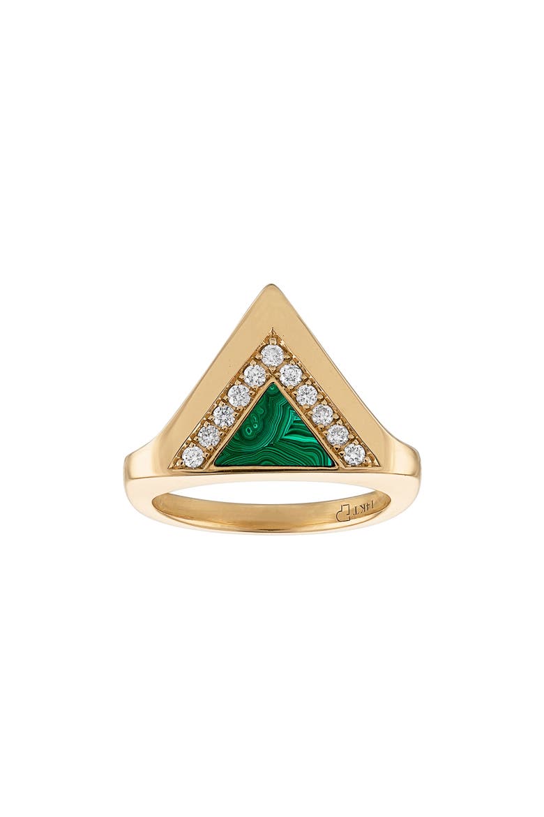 What's the Point Stacking Ring, Main, color, YELLOW GOLD/ DIAMOND