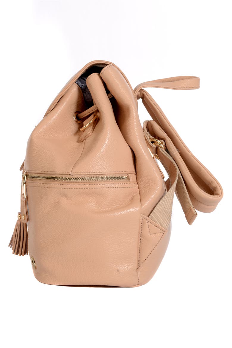 Thor Leather Backpack, Alternate, color, NUDE WITH GOLD HARDWARE