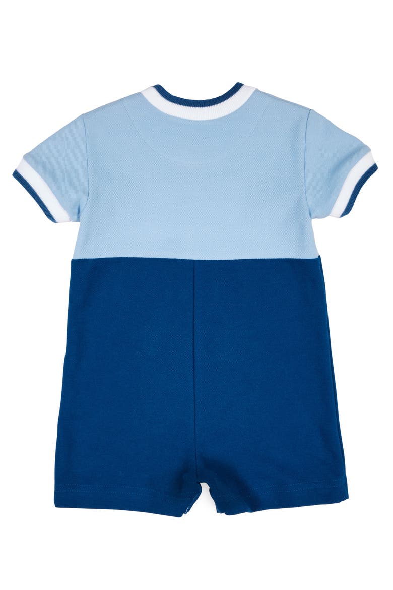 Knit Shortall With Pirate Ship & Crab, Alternate, color, Blue