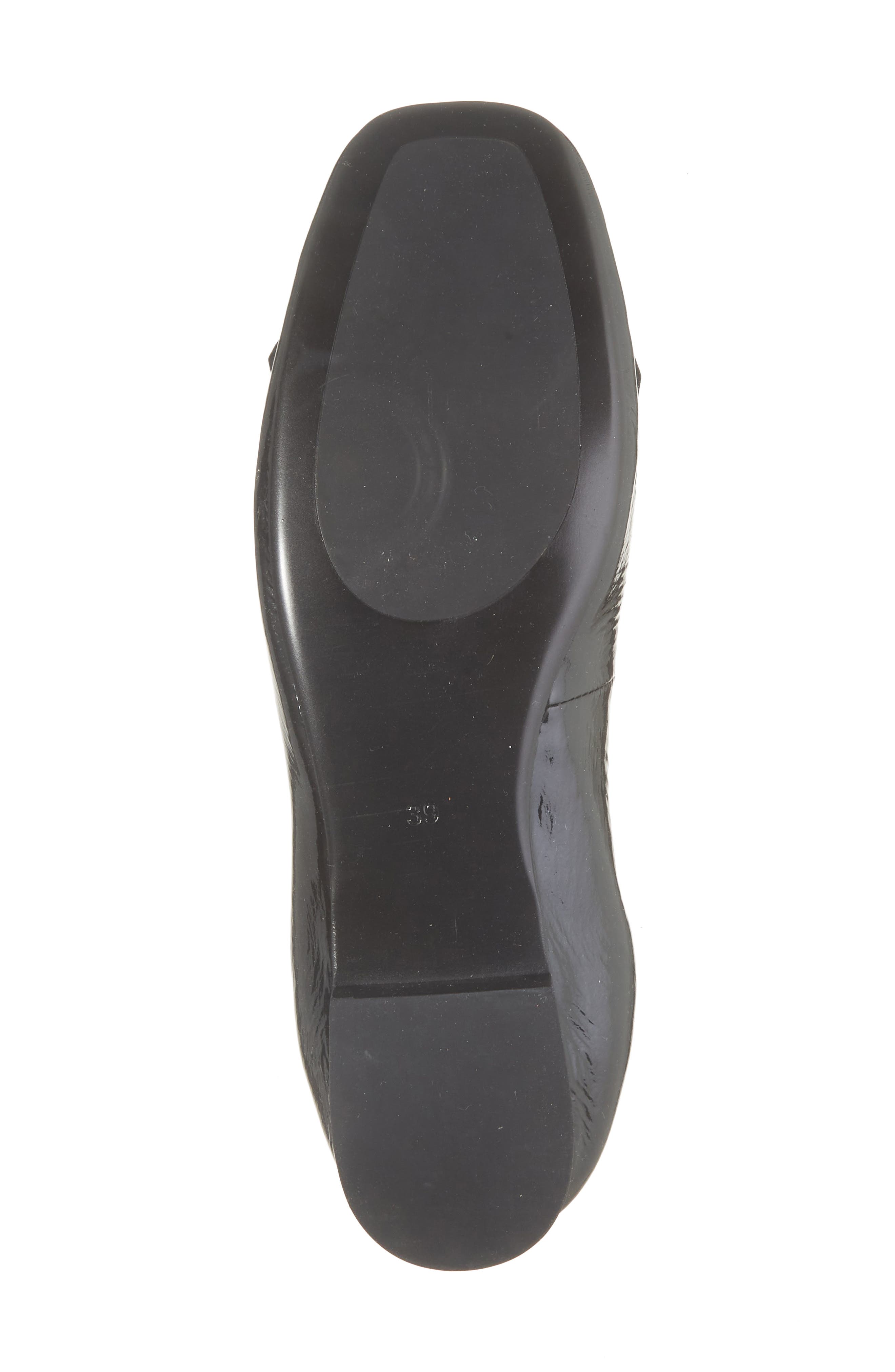 Cordani Mistie Fringe Trim Loafer, Alternate, color, Black Patent