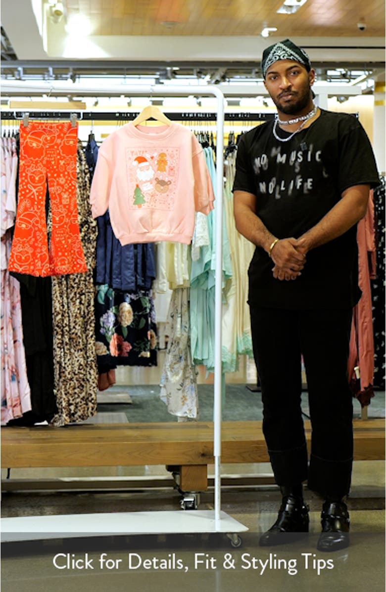 Kids' Christmas Graphic Sweatshirt & Flare Leggings Set, sales video thumbnail