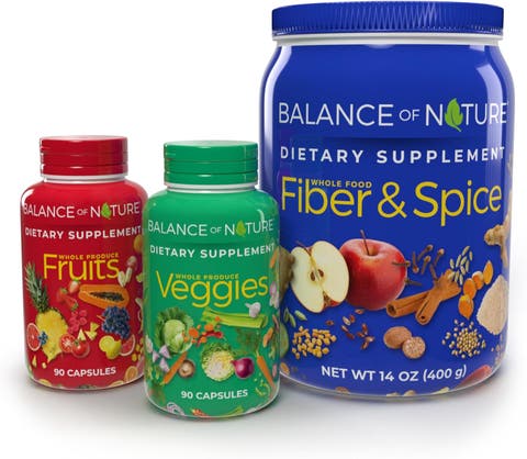 Whole Food Fruit Vegetable and Fiber Supplement System
