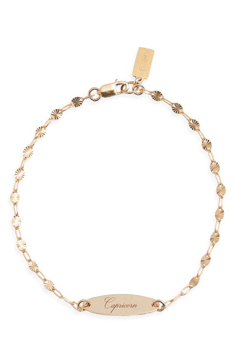 Engraved Zodiac Pendant