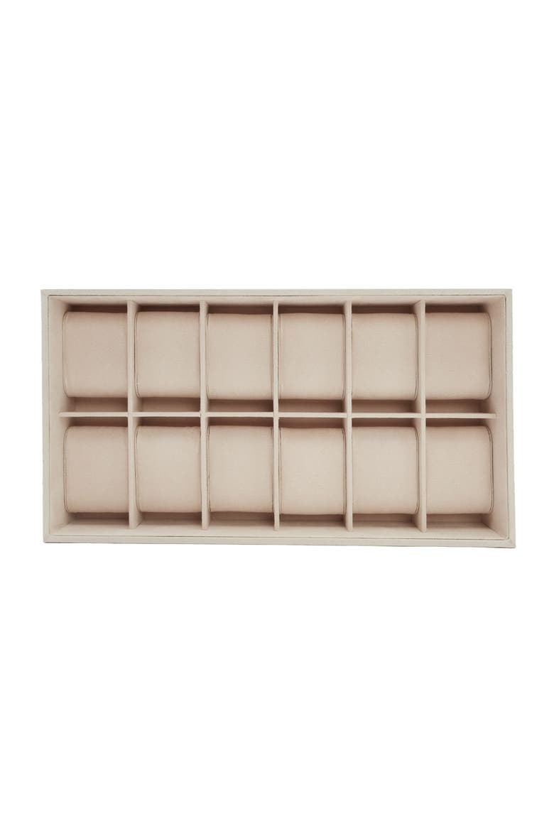 Vault 12 Piece Watch Tray Insert, Alternate, color, Beige