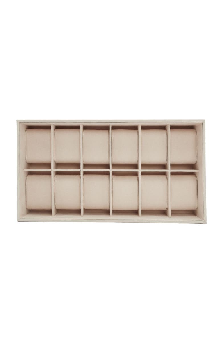 WOLF Vault 12 Piece Watch Tray Insert, Alternate, color, Beige