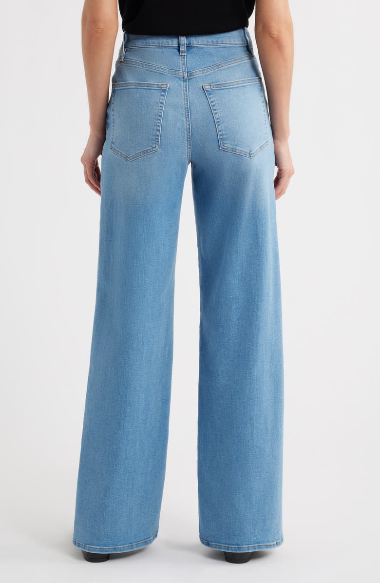 FRAME Long Le Slim Palazzo High Waist Wide Leg Jeans, Alternate, color, Honeymoon