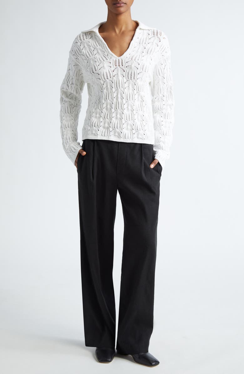 Vince Baja Pointelle Sweater, Alternate, color,